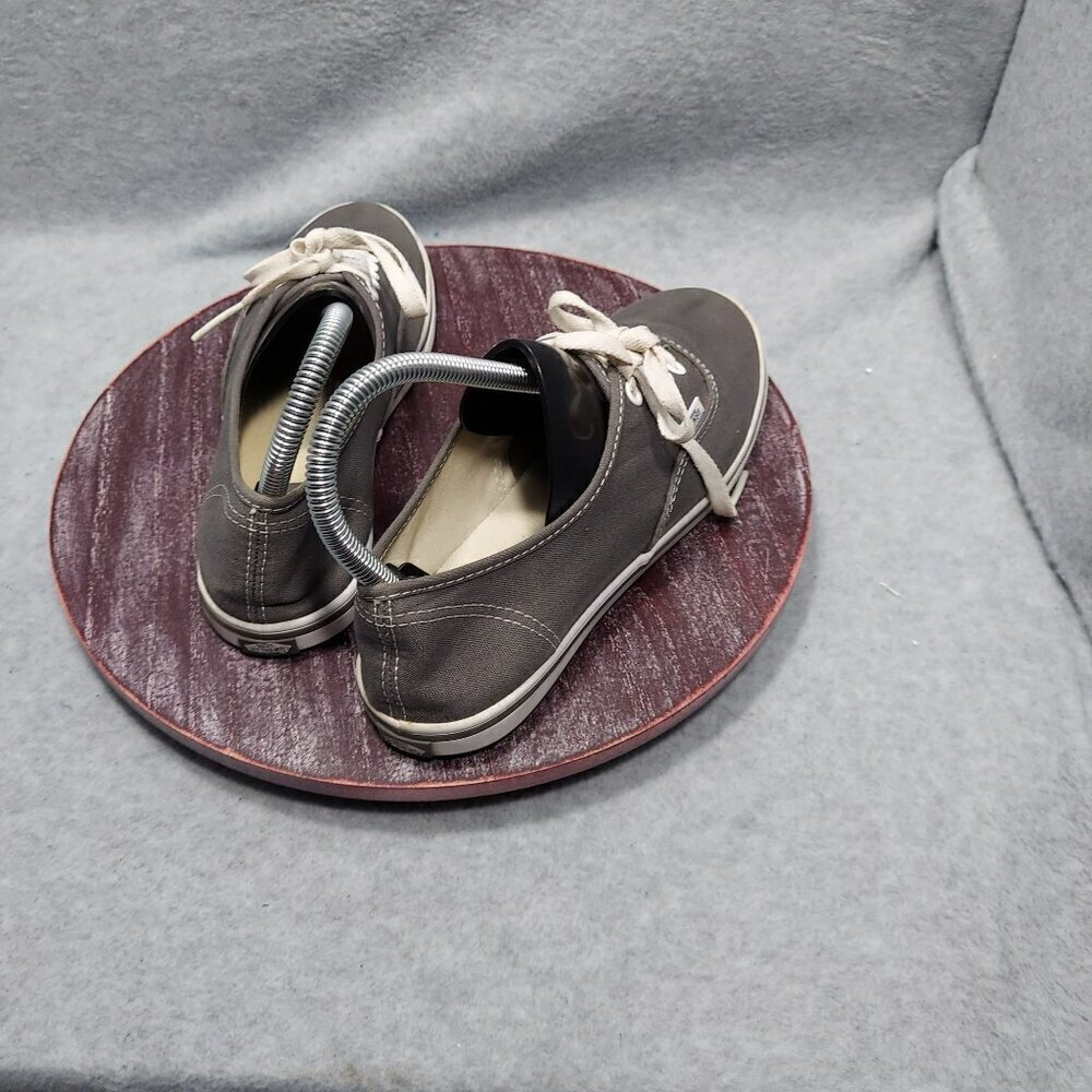 Vintage Vans Authentic Grey Canvas Lace-Up Sneakers Unisex Size - Picture 4 of 11